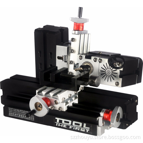 Big Power 60W Electroplated Mini Metal Horizontal Milling Machine for wood working model hobby
